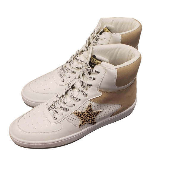 Vintage Havana Layup Hi Top Sneaker Tan Matt - Picture 4 of 7